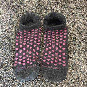 Pure barre heart socks